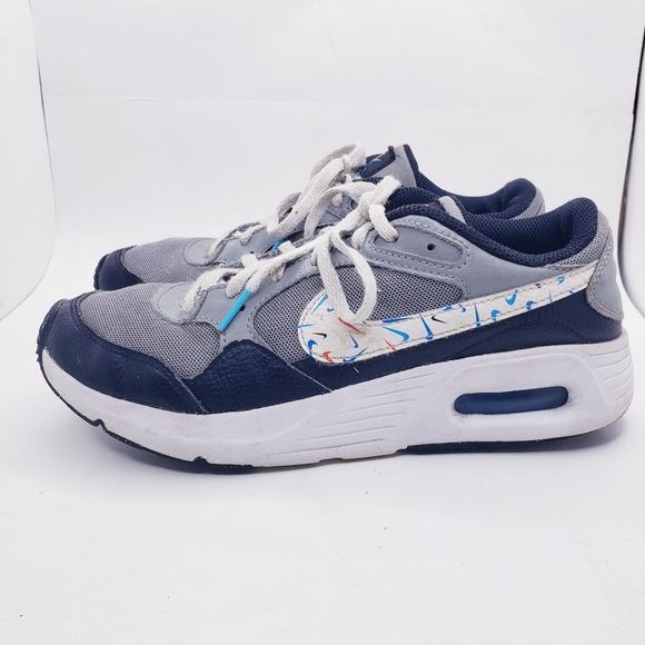Nike Air Max SC GS Particle Swoosh Pack Gray Black Sneakers Boys Yoith Size 5.5 - Picture 4 of 13